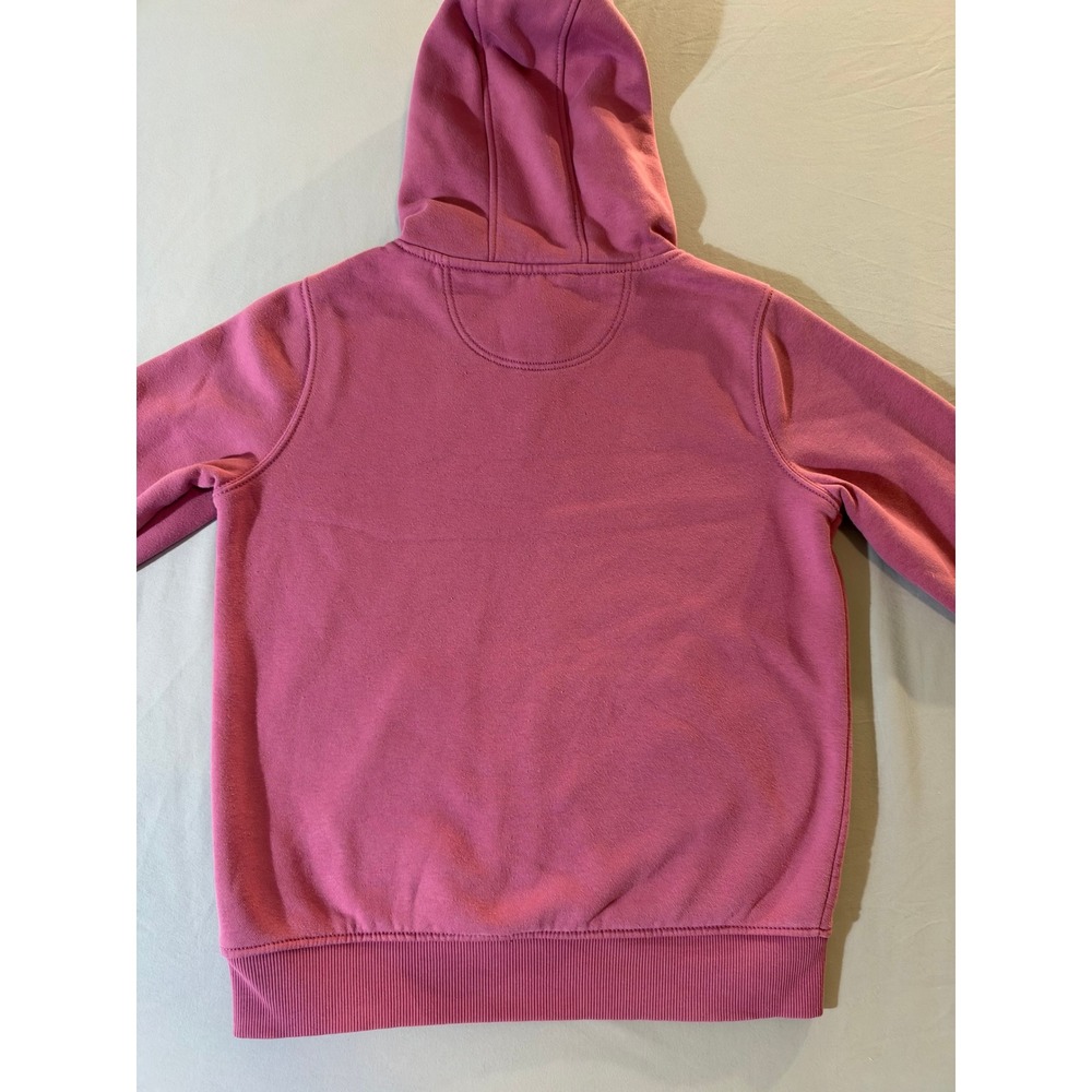 Carhartt Women's Relaxed Fit Logo Graphic Hoodie Pink Small 4-6 Sweatshirt